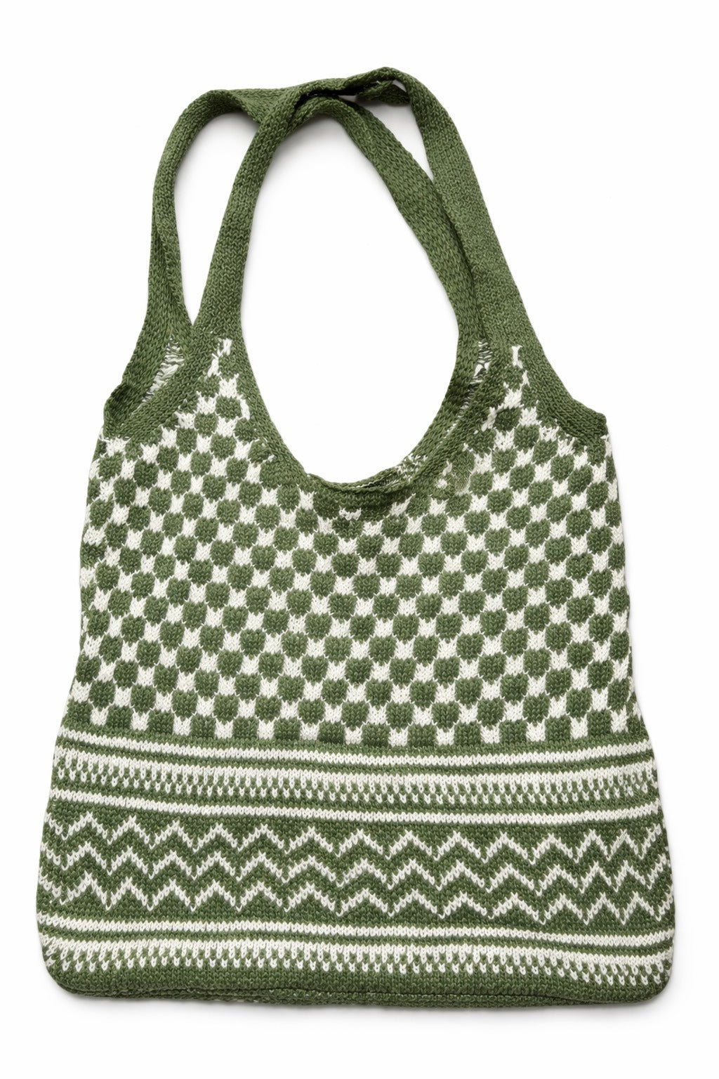 Knit Kuffiyeh Tote Bag | Salam Collective