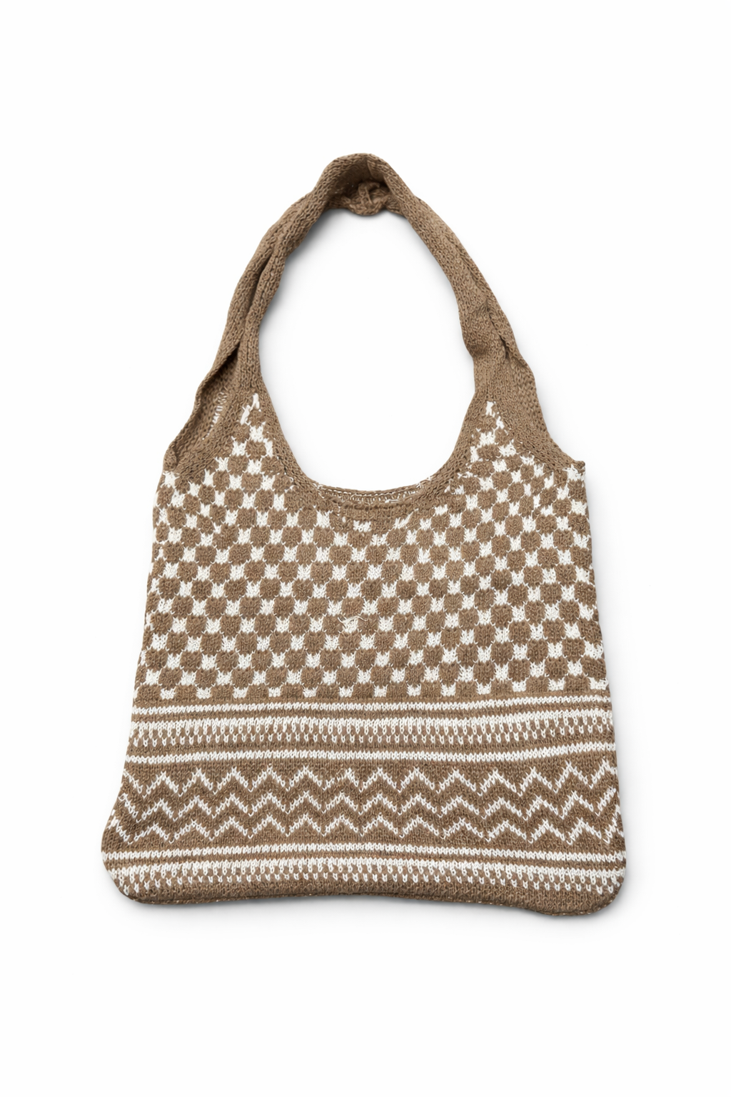 Knit Kuffiyeh Tote Bag | Salam Collective
