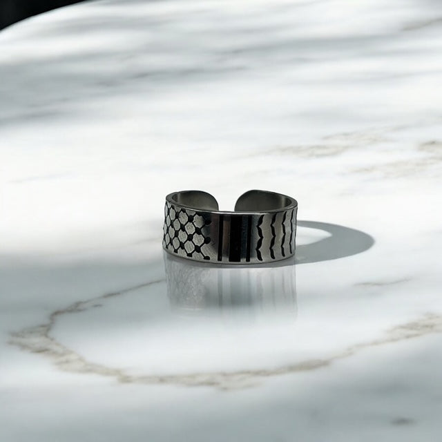 Keffiyeh Pattern Ring