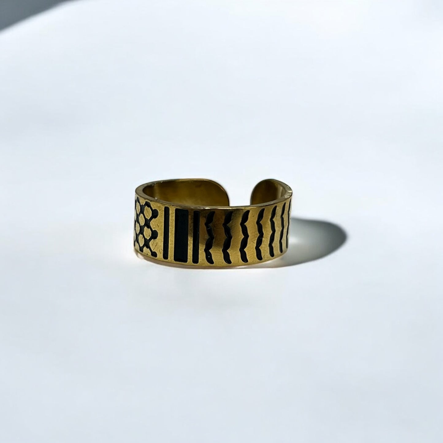 Keffiyeh Pattern Ring