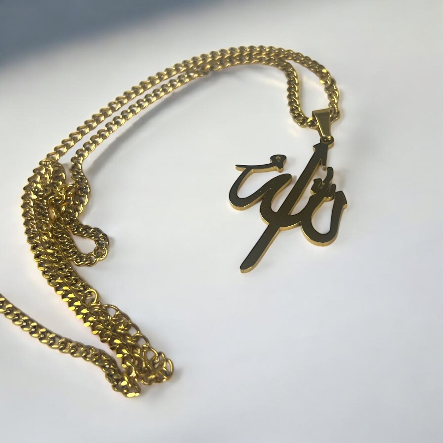 Allah Pendant Necklace – Gold, Silver, and Black | Stainless Steel