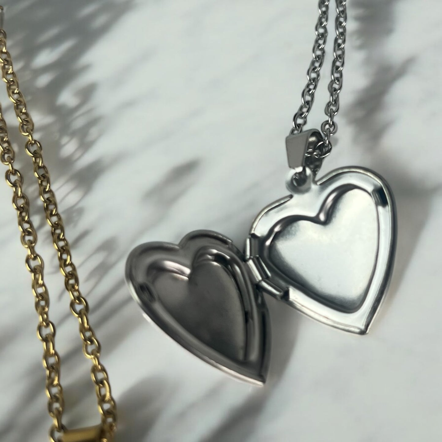 Allah Heart Locket Pendant – Stainless Steel | Heart-Shaped Islamic Jewelry