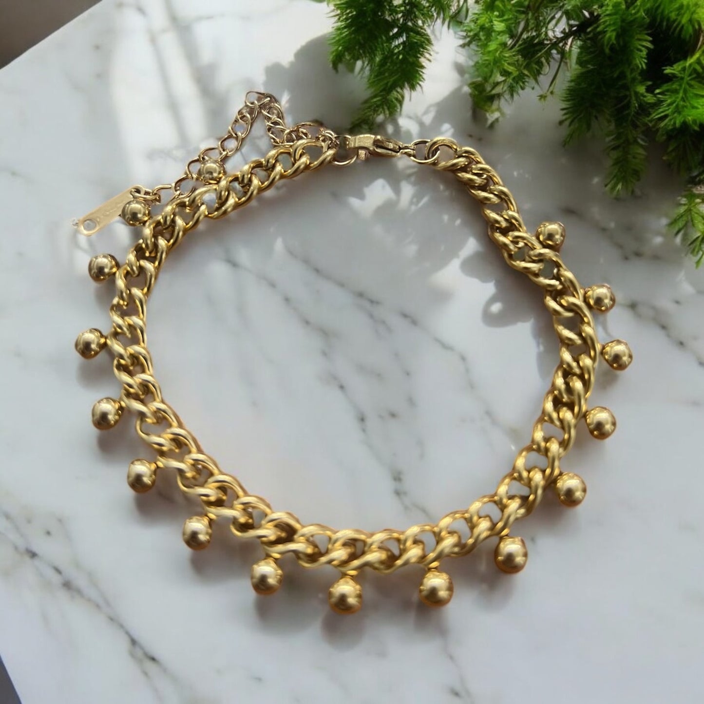Zari Chain – Dotted Cuban Link Chain in Gold & Silver