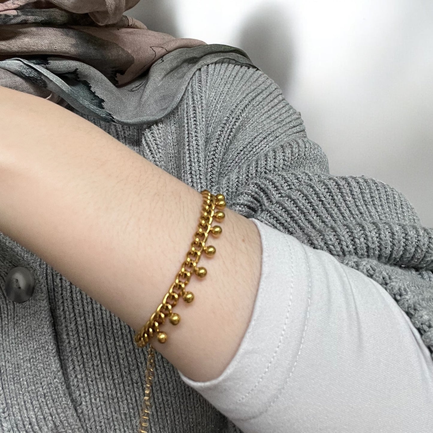 Zari Chain – Dotted Cuban Link Chain in Gold & Silver