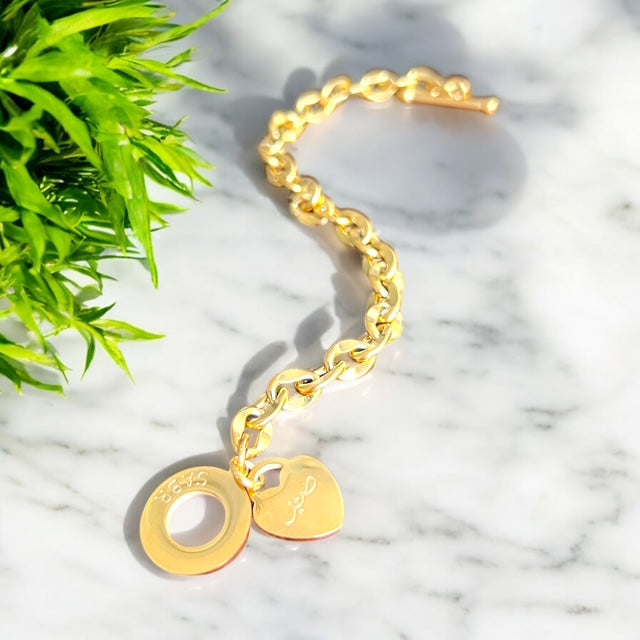 Sabr Toggle Clasp Bracelet |Stainless Steel | Gold & Silver