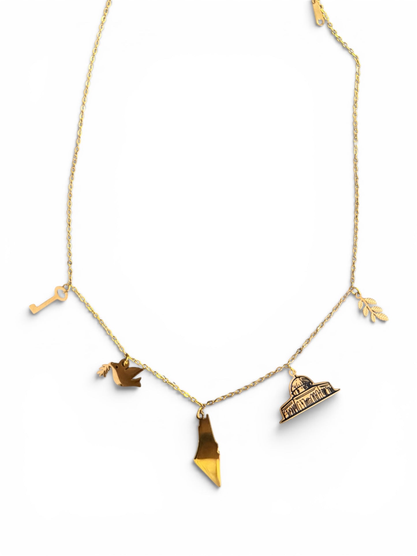 Palestine Heritage Charm Necklace
