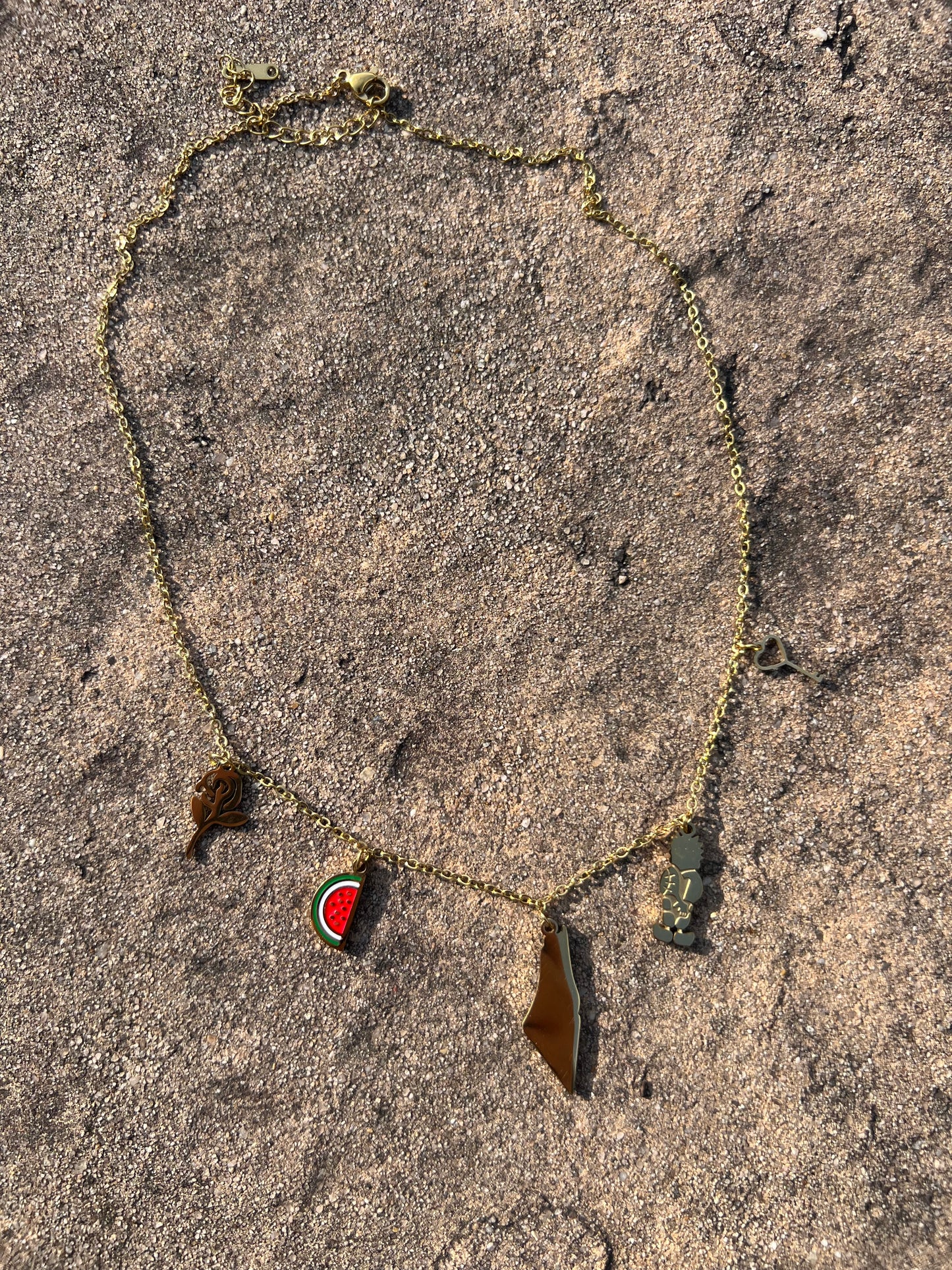 Palestine Charm Necklace