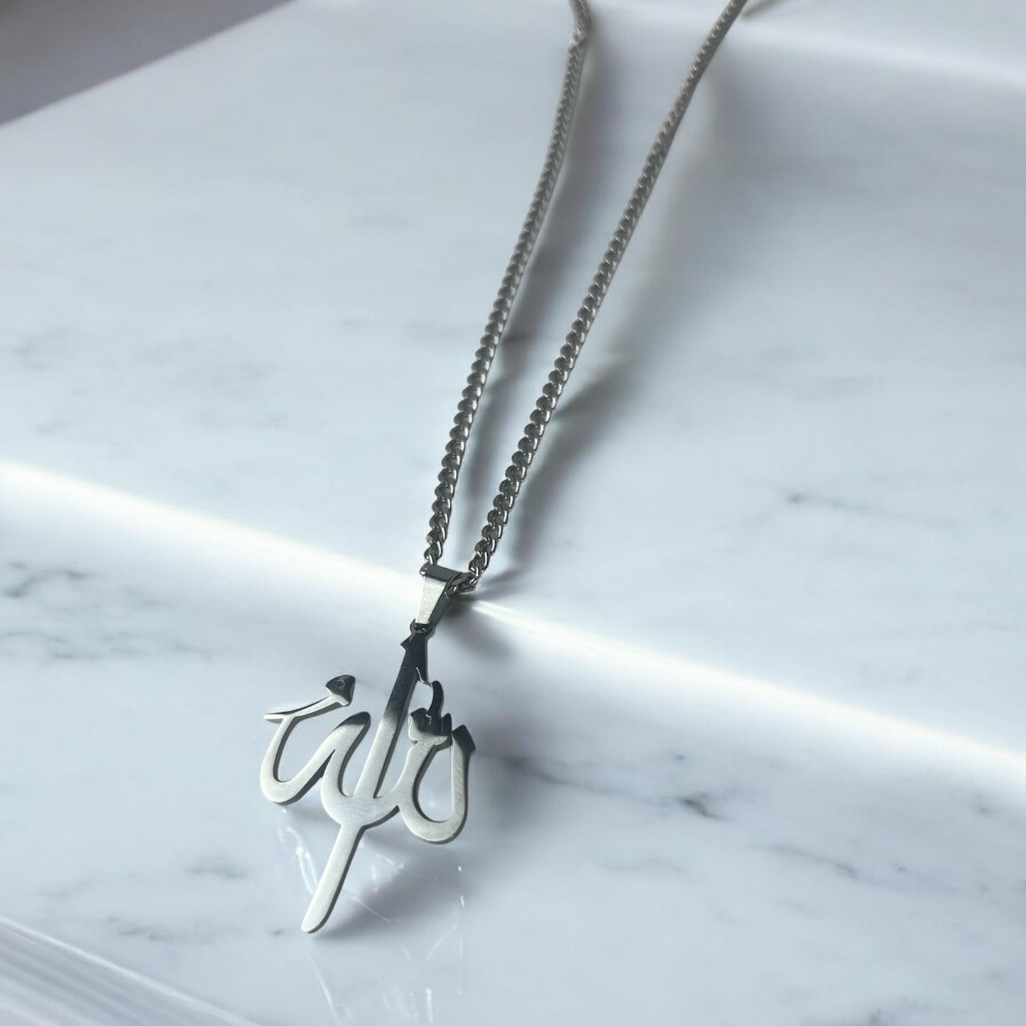 Allah Pendant Necklace – Gold, Silver, and Black | Stainless Steel