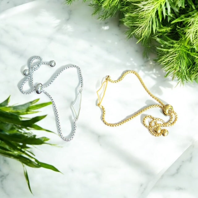 Palestine Map Adjustable Bracelet| Stainless Steel | Gold & Silver|