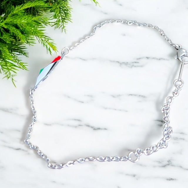 Palestine Map Chain Bracelet | Stainless Steel | Gold & Silver